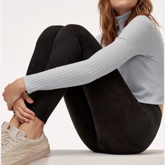 Aritzia Wilfred free Daria faux leather suede legging - Picture 2 of 5